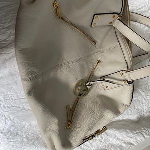 Michael Kors off white leather purse